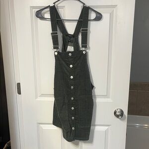 Forever 21 Black and White Plaid Mini Dress